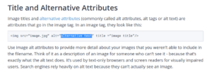 Alternative attributes