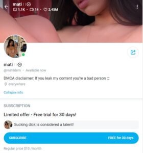 Discover Sensational Content on Mati Marroni's OnlyFans