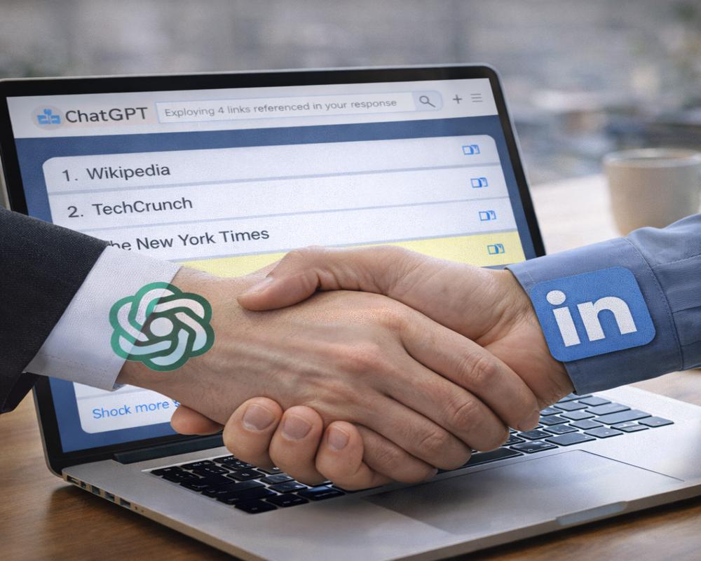 LinkedIn Is Now ChatGPT's 5th Most-Cited Source