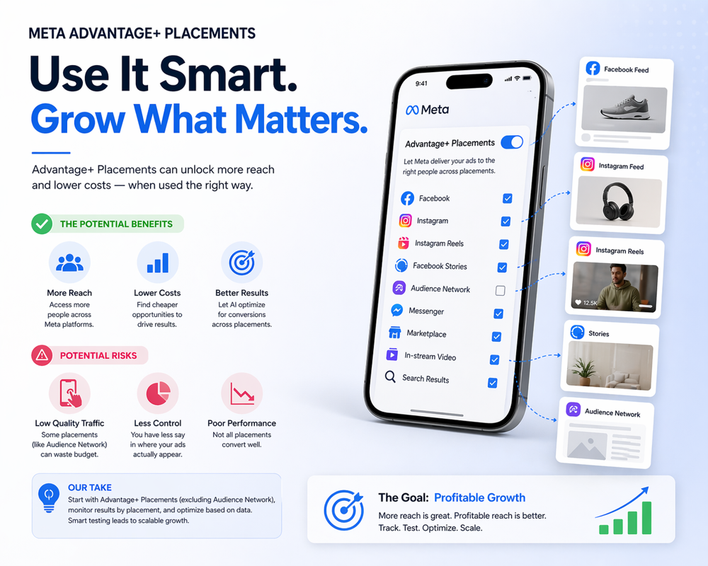 Meta Advantage+ Placements Explained: Should You Really Let Meta Decide Where Your Ads Run?